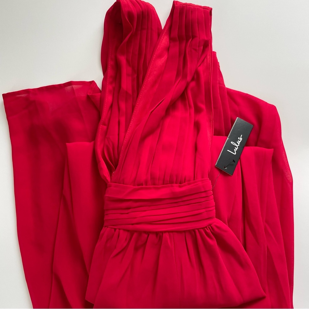 Lulus Heavenly Hues Red Maxi Dress - Small NWT